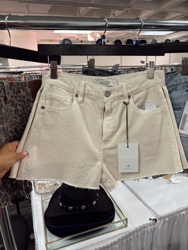 Ecru Denim Short