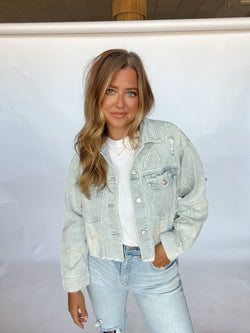 Bow Denim Jacket