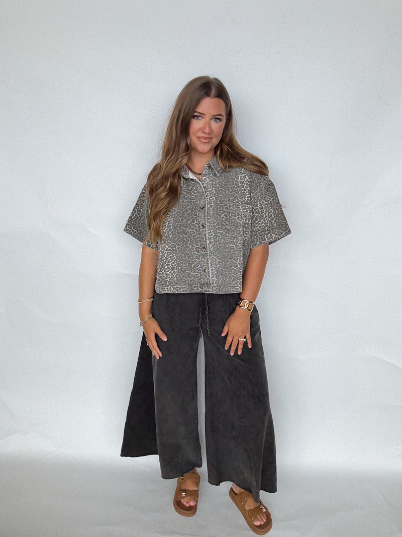 Black Pleated Pant