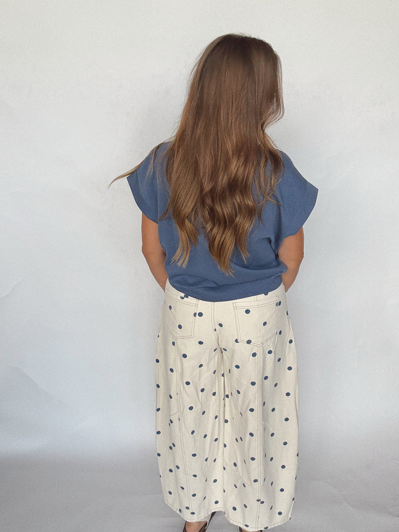Polka Dot Barrel Denim | Restock