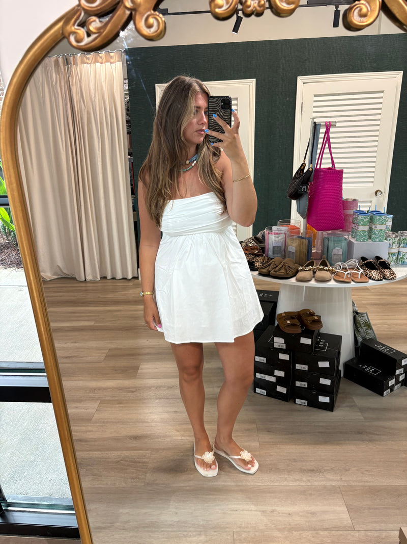 Cotton Chic White Tube Dress – Coral Boutique