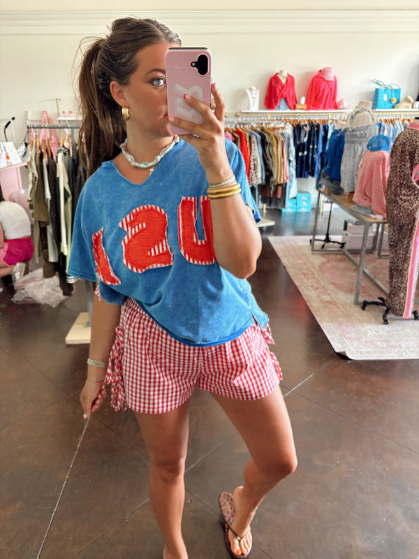 Gingham Bow Boxer Short