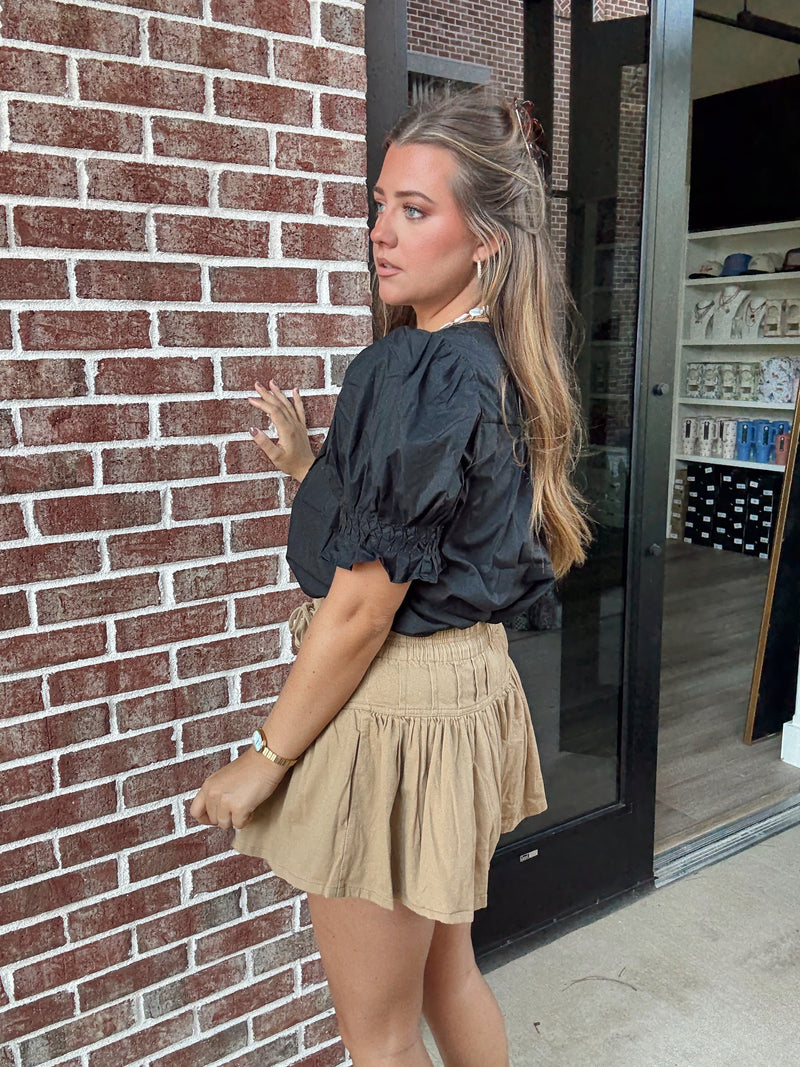 Tan Cassy Shorts