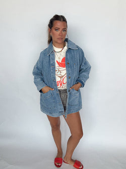Boxy Denim Shacket