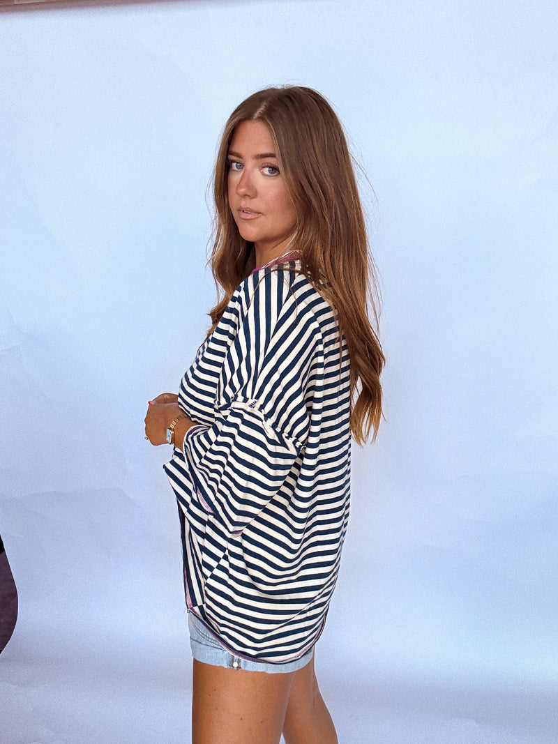 Striped Oversized Tee