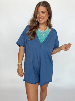 The Hotshot Romper | DENIM