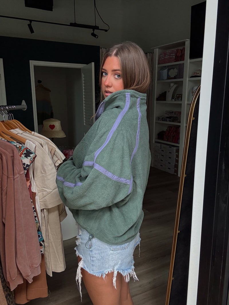 Pistachio Half Zip