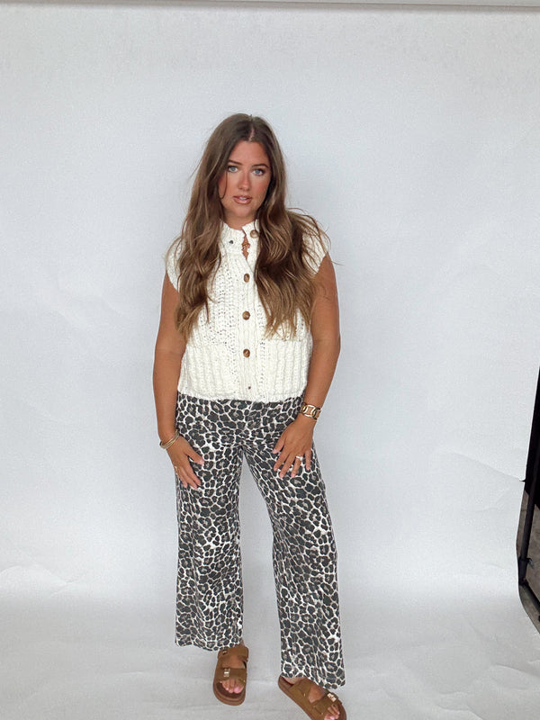 Cheetah Straight Pant