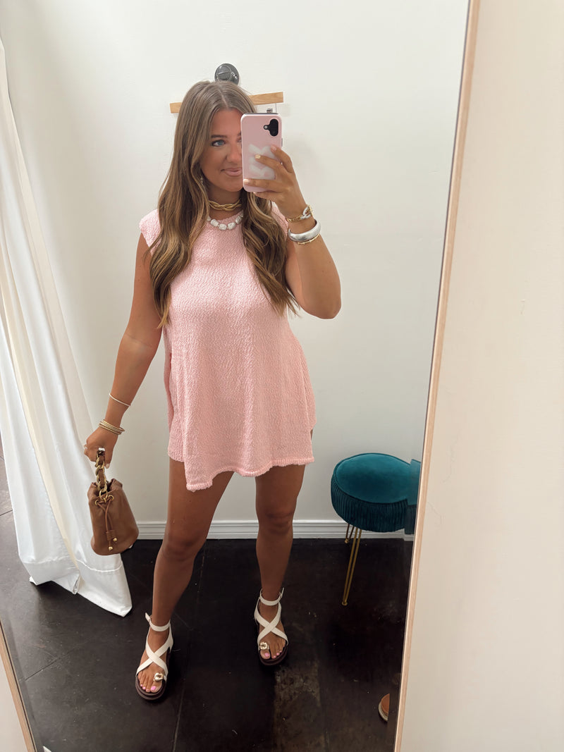 Sweater Tank Set | Baby Pink