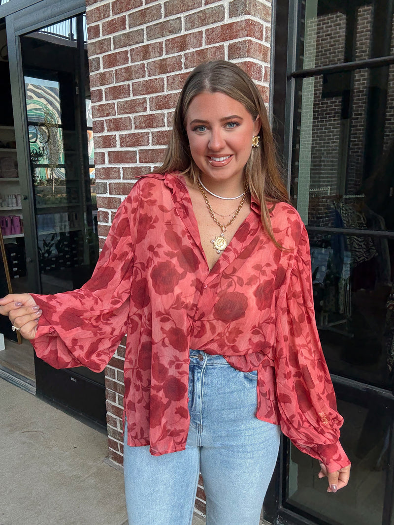 Carla Floral Top | RESTOCK