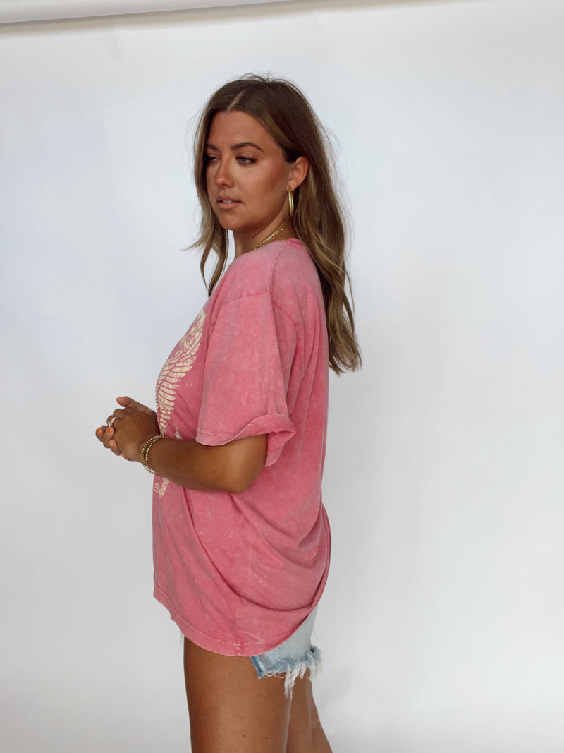 Pink Free Bird Tee