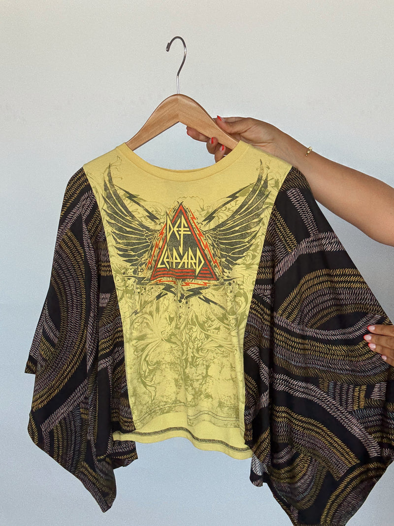 Yellow Def Leopard Vintage Graphic