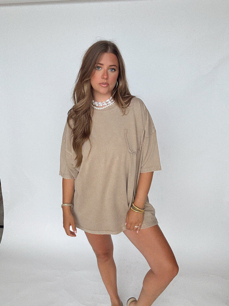 Brown Boyfriend Tee