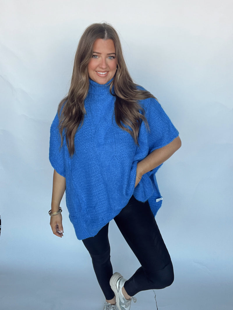 Blue Poncho | RESTOCK