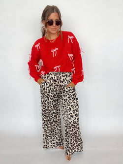 Cheetah Satin Pant