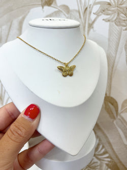 Dainty Gold Butterfly Necklace