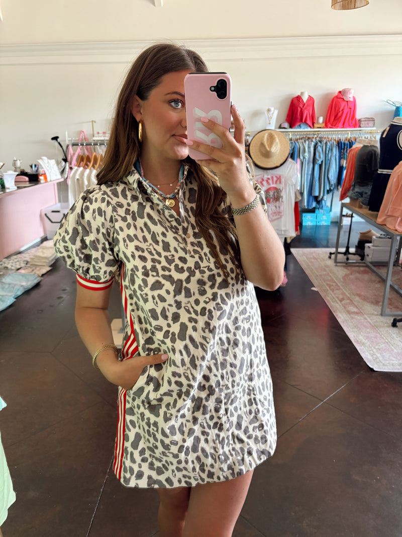 Cheetah Varsity Dress
