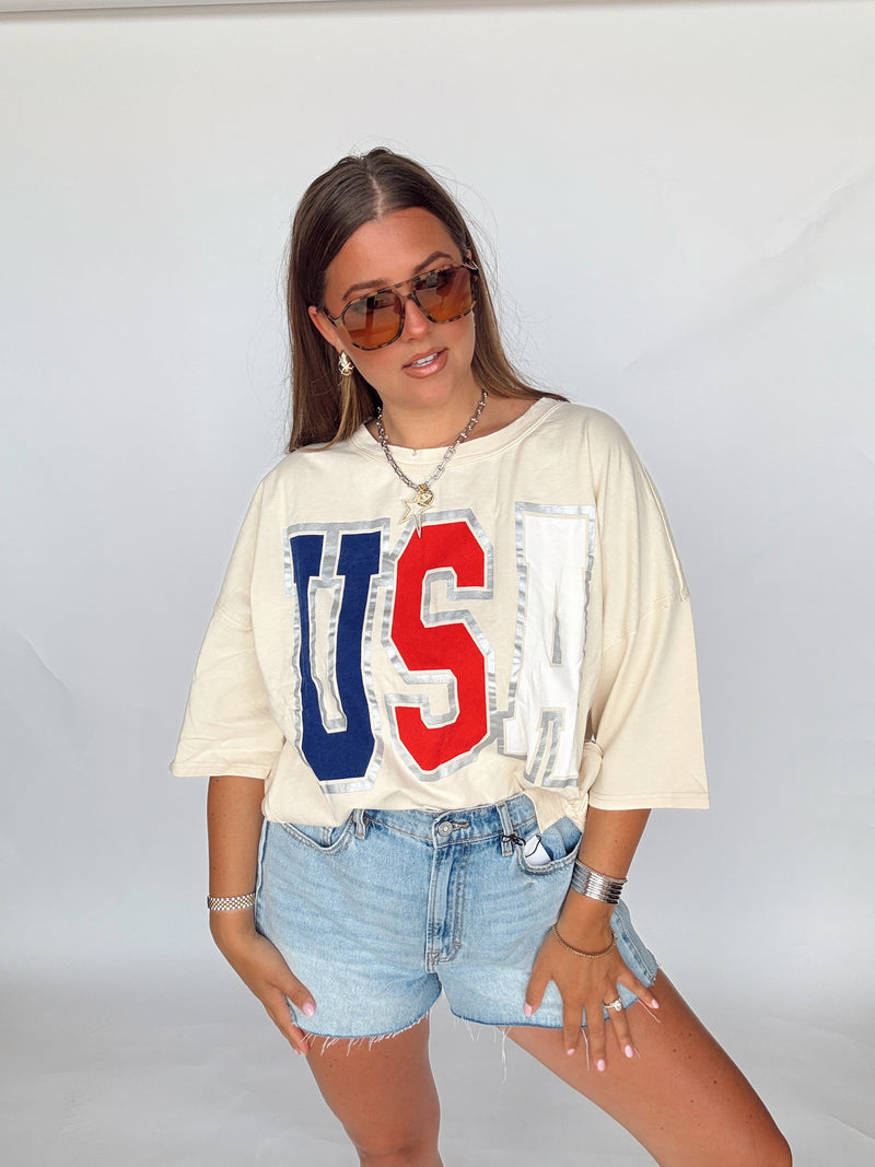 USA Metallic Top