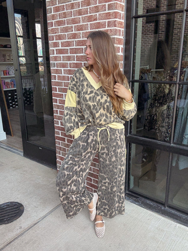 Yellow Cheetah Pant