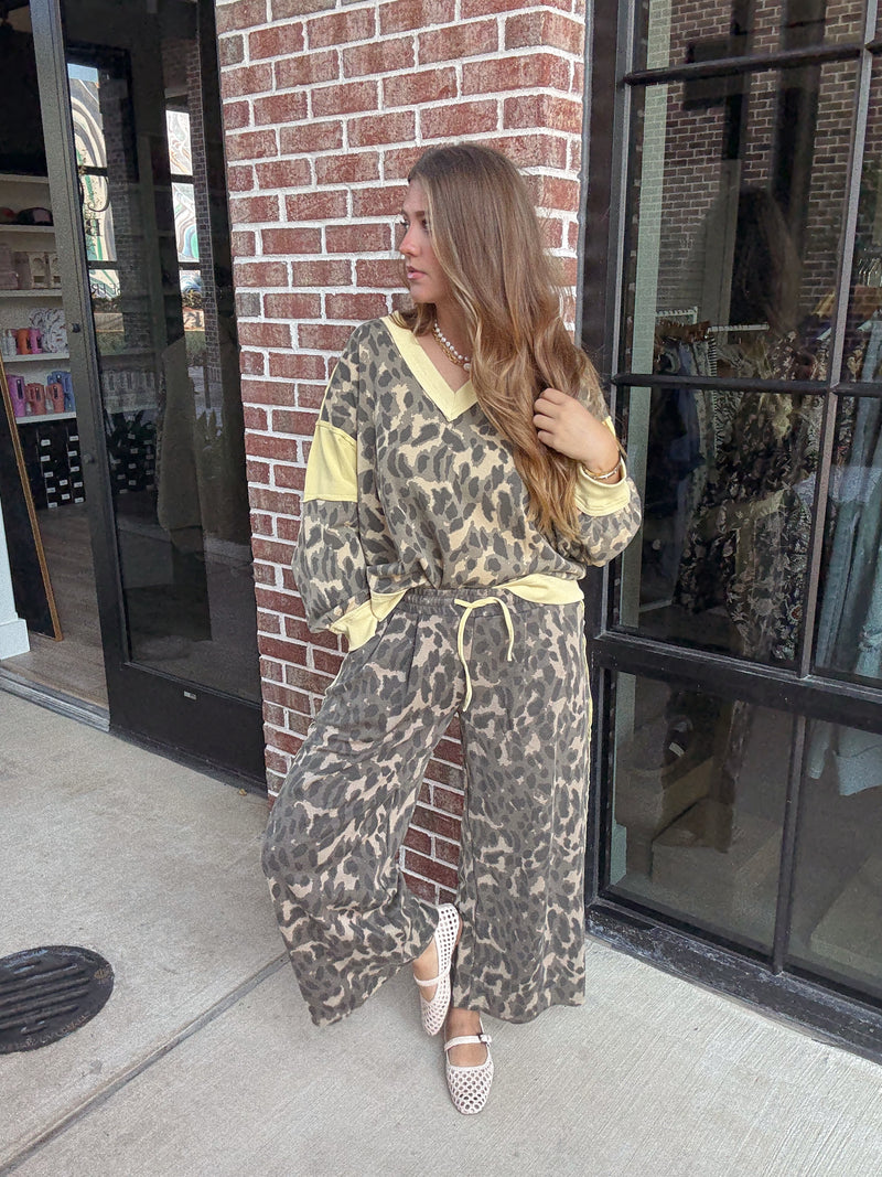 Yellow Cheetah Pant