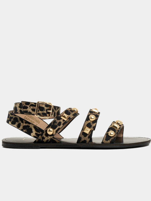 Daphne Cheetah Wrap Sandals