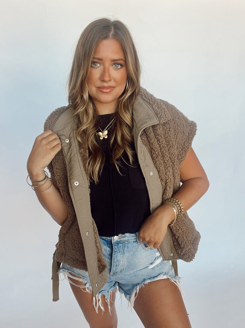 The Teddy Vest | MOCHA RESTOCK