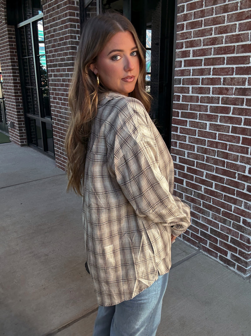 Mocha Plaid Tunic