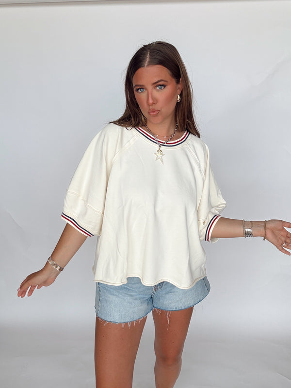 Striped Banded Top