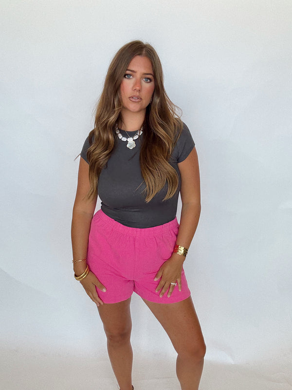 Ash Ribbed Tee