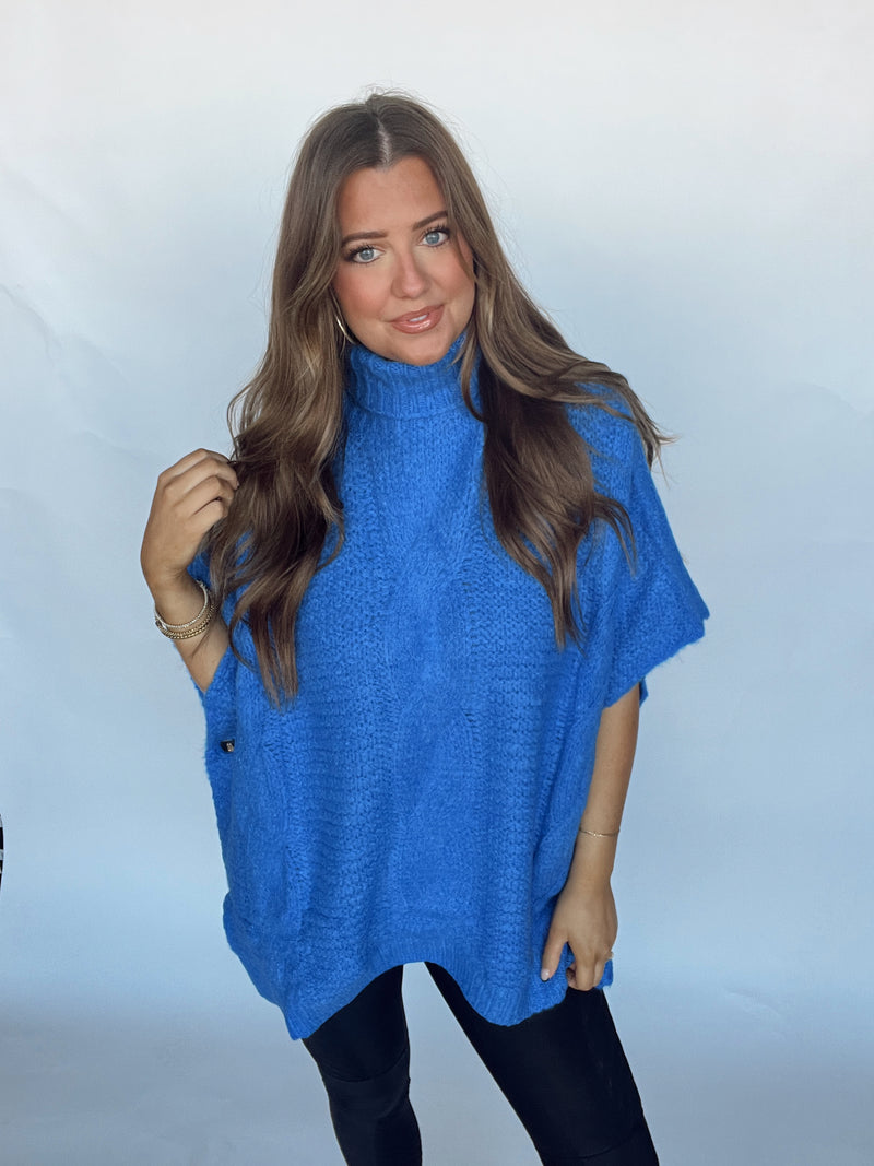 Blue Poncho | RESTOCK