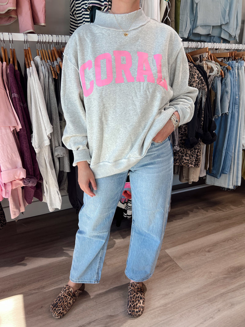 The Coral Sweatshirt | reversible