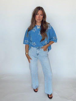 Annie Side Slit Denim