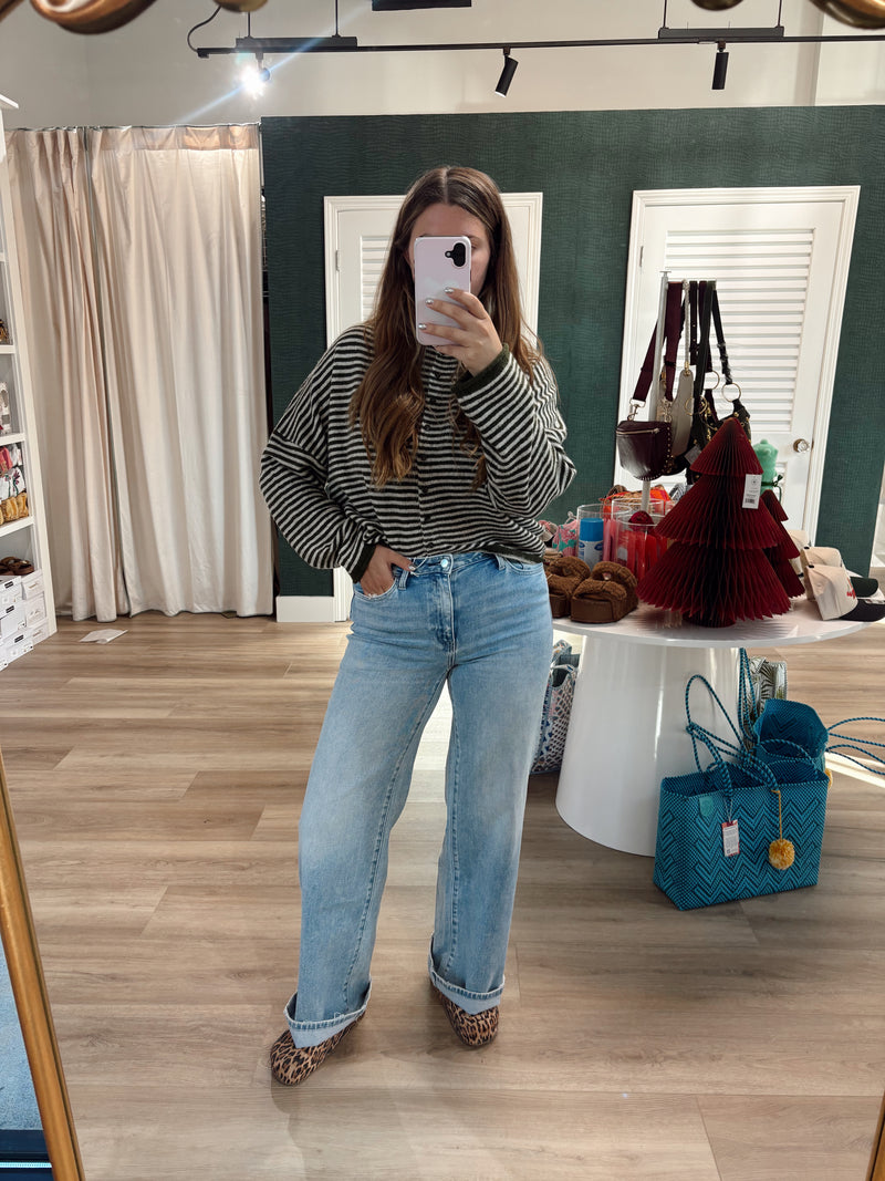 High Rise Wide Leg Jean