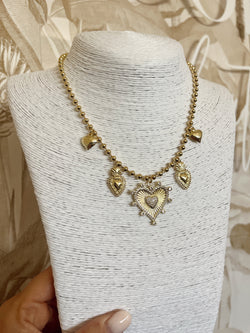 Cali Heart Charm Necklace