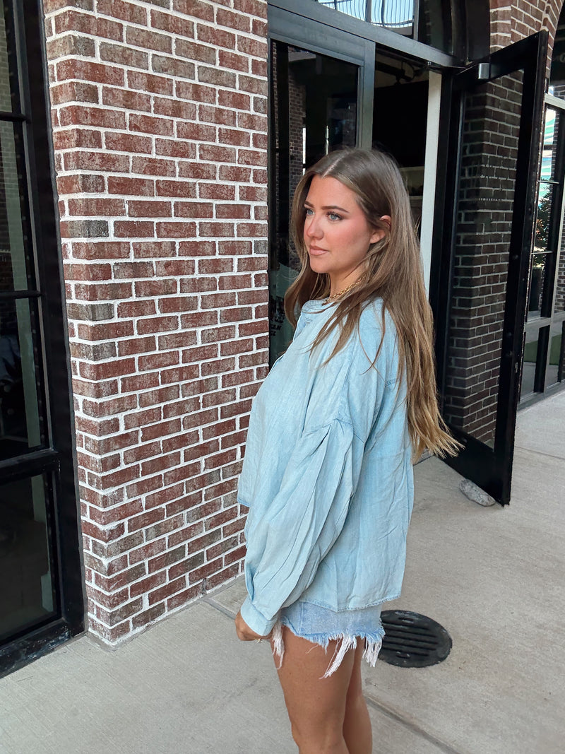 Coastal Denim Top