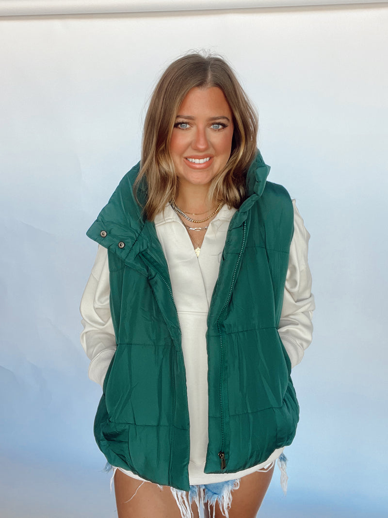 Green Puffer Vest