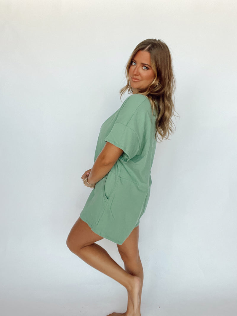 Sage T Shirt Romper