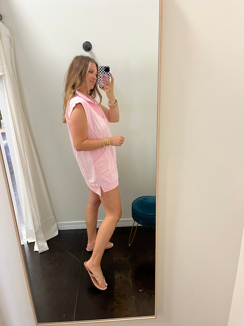 Sporty Half Zip Dress | PINK