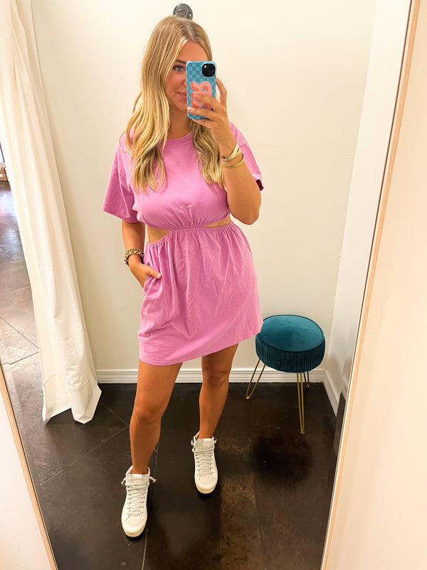 Plum T Shirt Dress