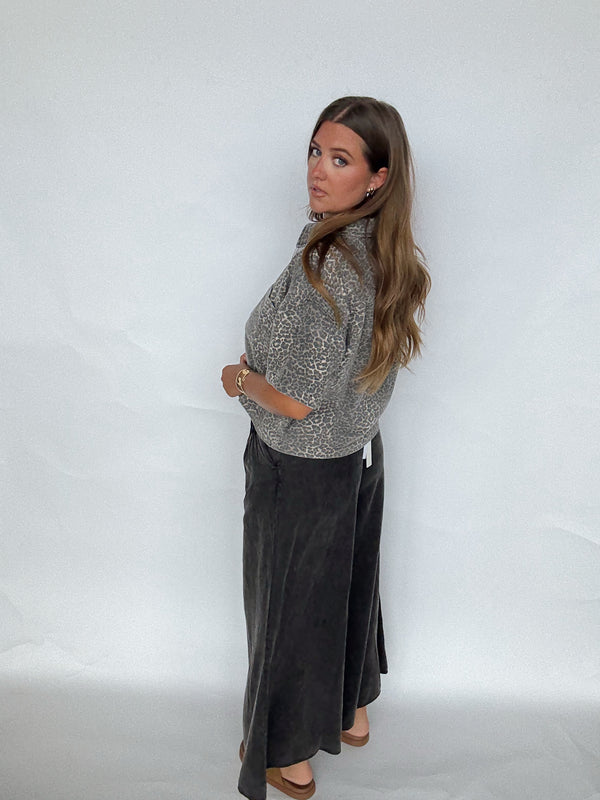 Black Pleated Pant