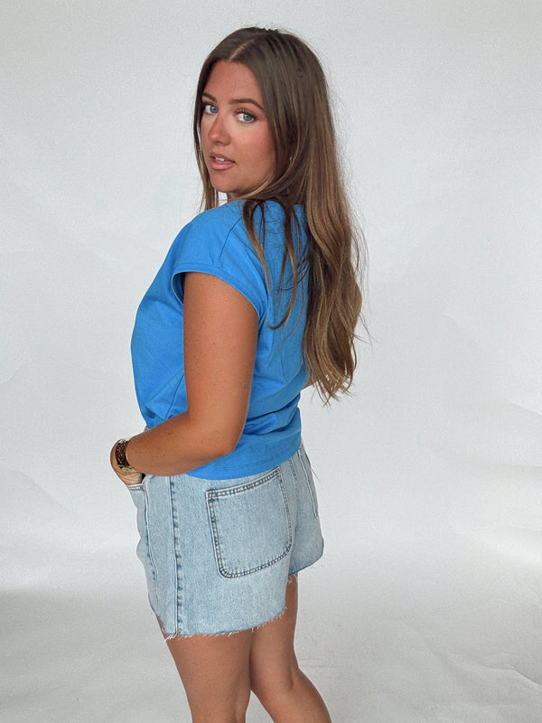 V Neck Basic | Blue