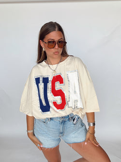 USA Metallic Top