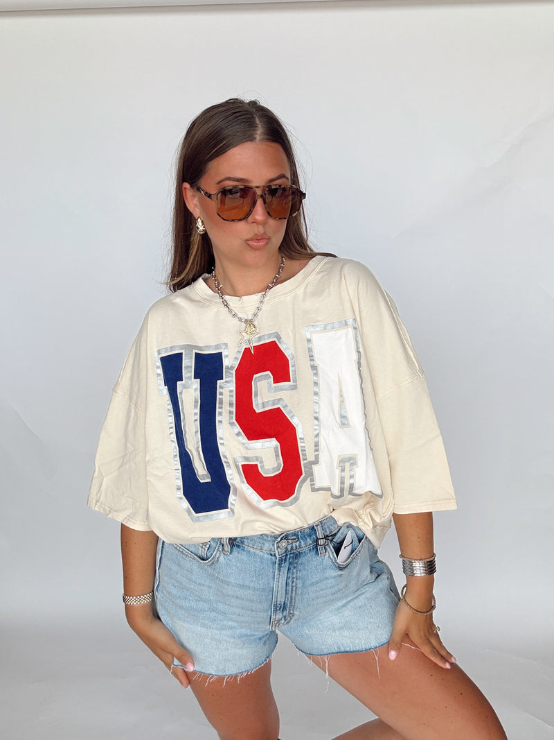 USA Metallic Top