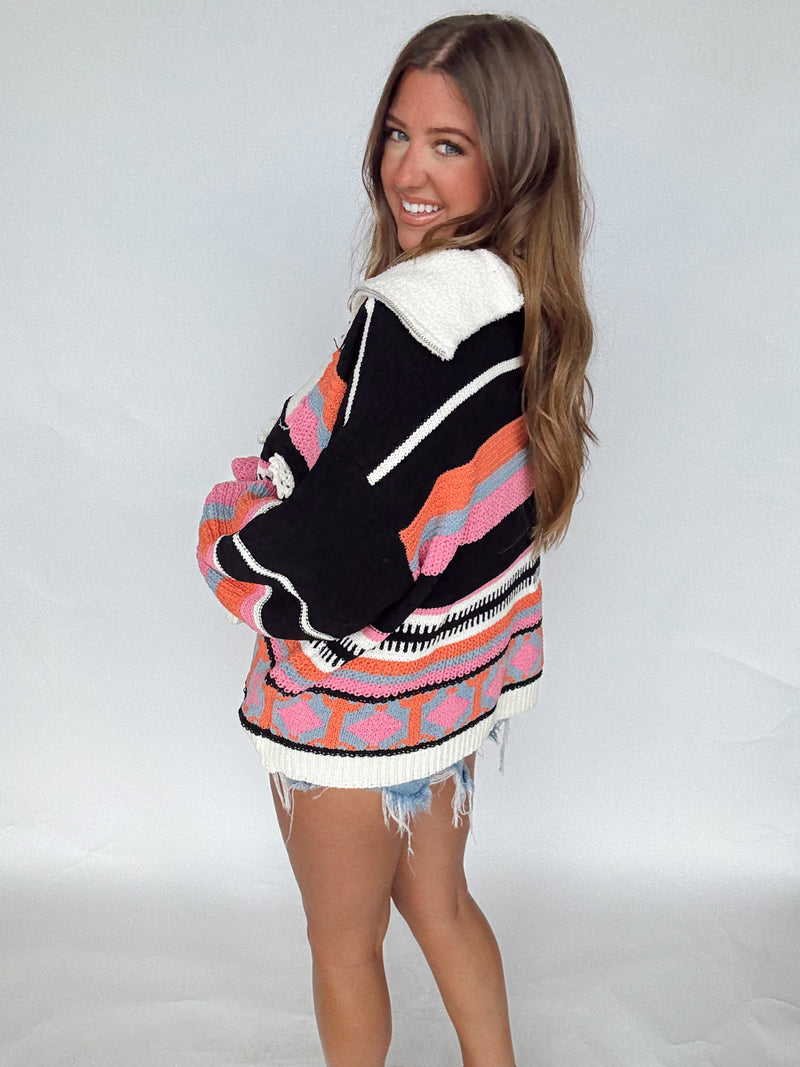 Colorful Half Zip