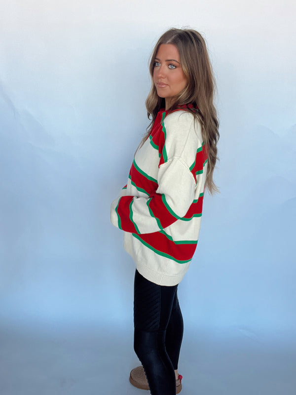 The Striped Holiday Top