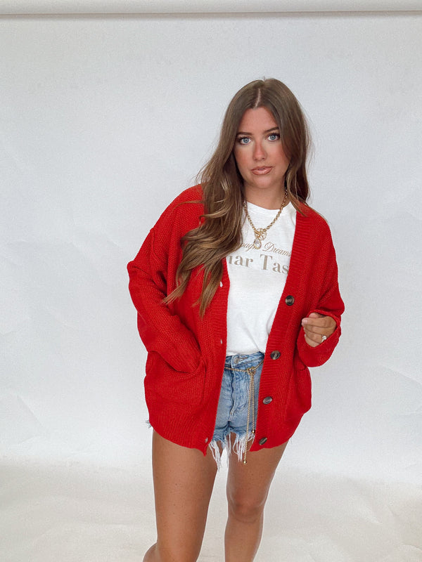 Red Cherry Cardigan