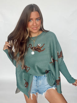 Leopard Jade Top