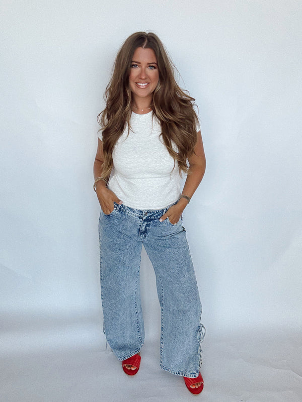 Cheetah Flare Denim