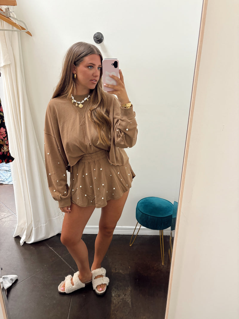Pearl Skort Set | Mocha