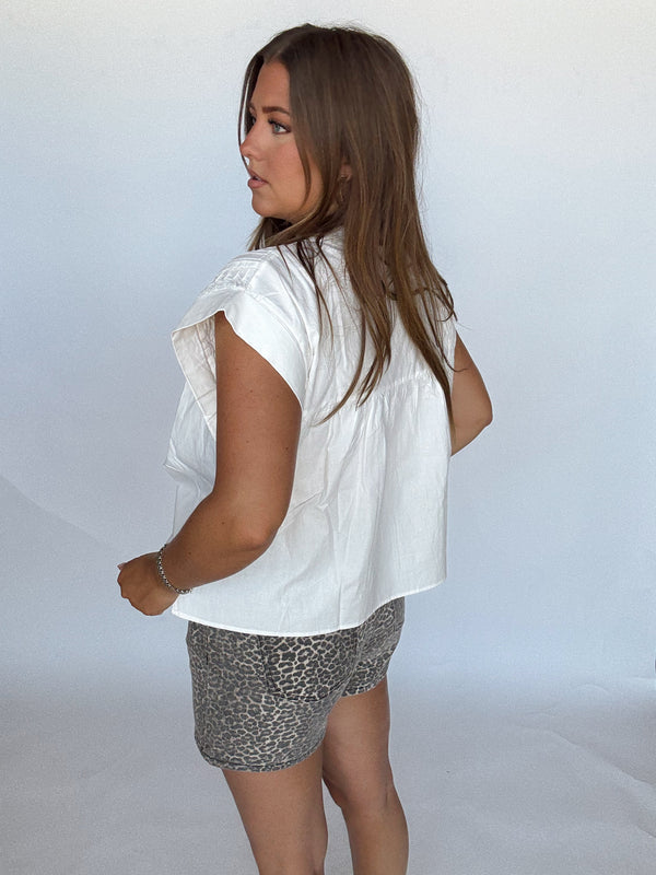 White Kelsie Top